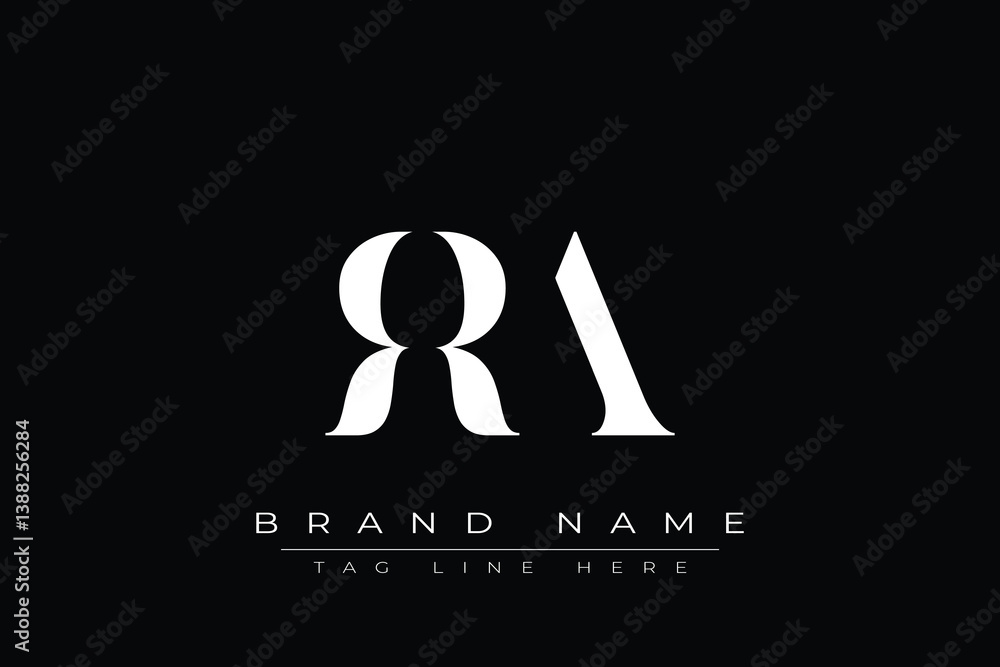 RRA abstract letter logo design. This logo is designed by three ...