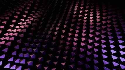Wall Mural - Abstract Purple and Black Triangle Pattern Background