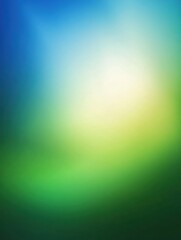 Fototapete - Dynamic gradient background transitioning from deep blue to fresh green with an elegant text placeholder in a clean and modern health and fitness design