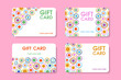 © Katerina - Gift card template. Creative gift card design with abstract circles.