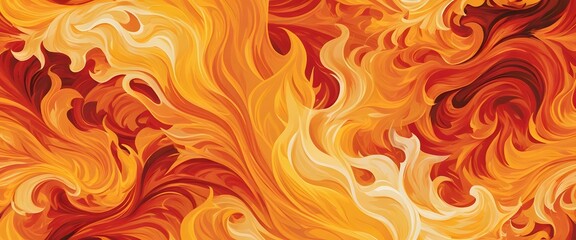 Aufkleber - Abstract Flames. Vivid Fire Dances With Energetic Color, Warmth, And Intensity. The Dynamic Shapes Create A Lively Display Against A Clean White Background. Perfect For Backgrounds And Effects.