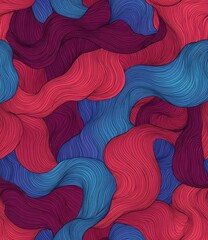 Wall Mural - Colorful abstract design showcasing flowing lines and vibrant colored elements