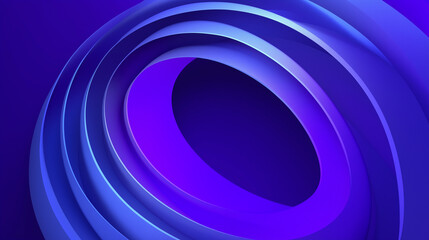 Poster - Abstract blue and purple swirling shapes creating a dynamic visual