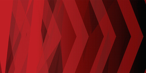 Wall Mural - dark red tech minimal background with abstract stripes and dots. vector illustration
