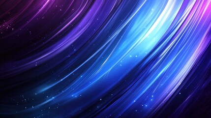 Wall Mural - abstract background featuring colorful flowing lines and radiant light effects