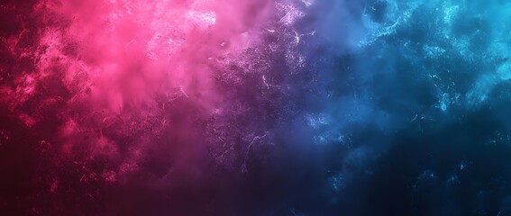 Wall Mural - Abstract Nebula in Pink and Blue