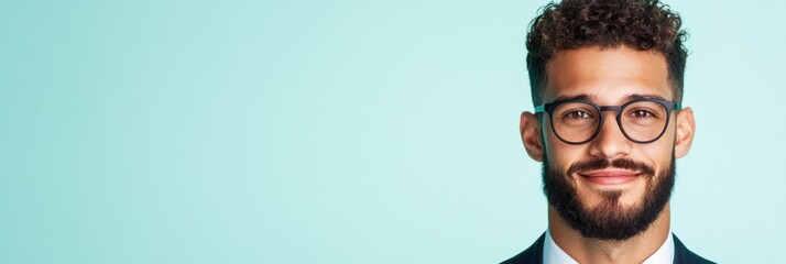 Aufkleber - Authentic Professional Storyteller Confident Young Media Expert in Modern Corporate Attire Embodying Next-Gen Communication Confidence and Dynamic Workplace Inclusivity