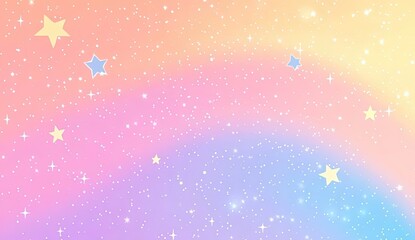 Wall Mural - Pastel galaxy background with stars