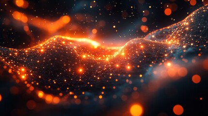 Network of light beams forming digital tree structures