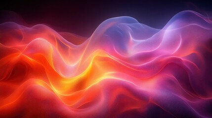 Abstract representation of digital art using flowing color patterns
