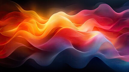 Abstract representation of digital art using flowing color patterns