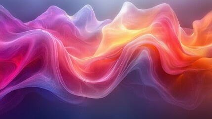 Abstract representation of digital art using flowing color patterns