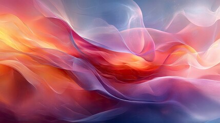 Abstract representation of digital art using flowing color patterns