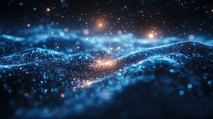 Network of light beams forming digital constellation patterns