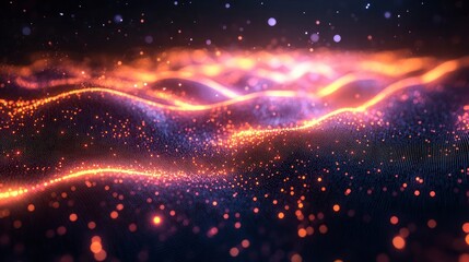 Network of light beams forming digital constellation patterns