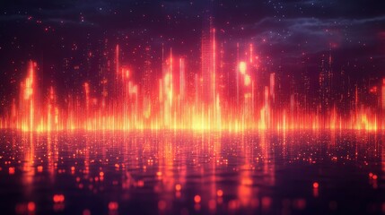 Abstract representation of digital music using waveform patterns