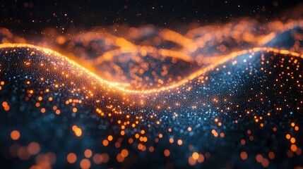 Abstract visualization of digital fitness using connected nodes