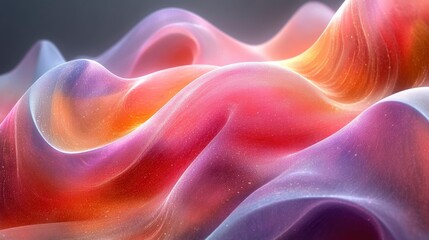 Abstract representation of digital fashion using flowing patterns