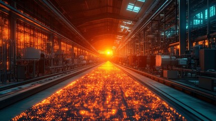 Network of light beams forming digital architecture plans