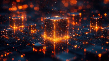 Abstract visualization of digital manufacturing using nodes