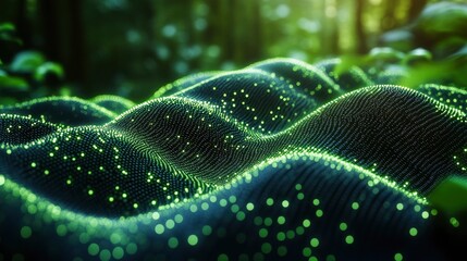 Abstract visualization of digital agriculture using patterns