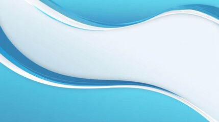 Wall Mural - Smooth Blue Wave Design for Clean Energy Background Illustration
