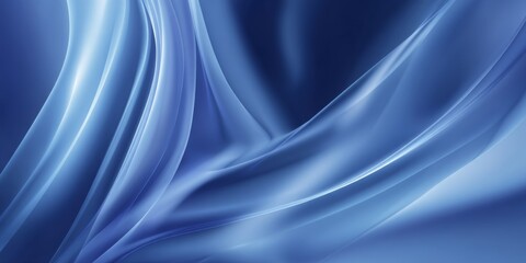 Wall Mural - Elegant Flowing Background with Vibrant Cyberwave Textures in Blue