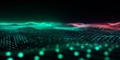 © Futuristictech - Vibrant Neon Terrain with Glowing Dots in Digital Landscape