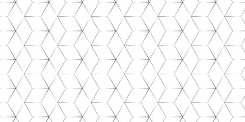 Wall Mural - vector seamless pattern with hexagon square cube geometric pattern shapes grid metal element texture