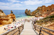 © Matteo Colombo - Boardwalk to crowded beach, Algarve, Portugal