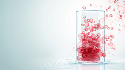 Aufkleber - This Red fluid composed of nano particles mimicking hemoglobin for use in transfusion technology.
