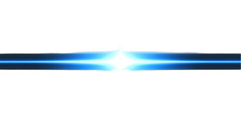 Blue Light Beam Abstract Illustration Against a Black Background