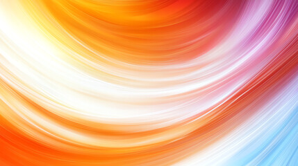 Poster - A vibrant swirl of colors in hues of orange, pink, and blue, creating an energetic and dynamic abstract background.