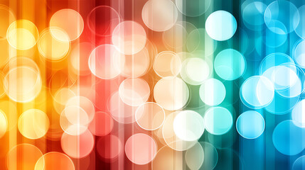 Fototapete - Vibrant abstract background featuring colorful blurred bokeh patterns, ideal for creative projects and digital designs.