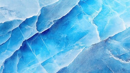 Wall Mural - A vibrant blue textured background featuring intricate patterns and cracks, resembling ice or marble with a cool, refreshing aesthetic.