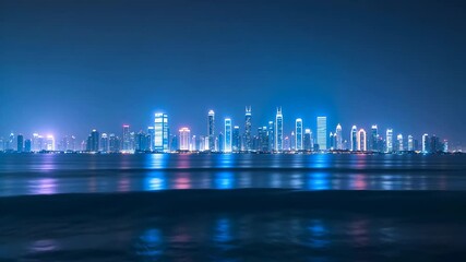 Wall Mural - blue neon light background_g_1_2_1.png
