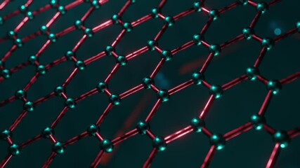Close up of metal mesh. Looped animation