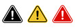 © Bogdan - Caution warning signs set. Exclamation marks.