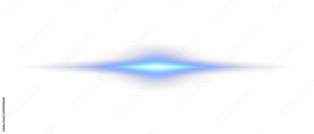 Png Glowing horizontal blue light line with radiant shine and beam ...