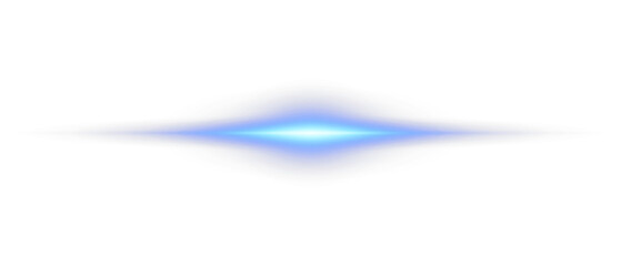 Wall Mural - png glowing horizontal blue light line with radiant shine and beam effect. futuristic energy streak 