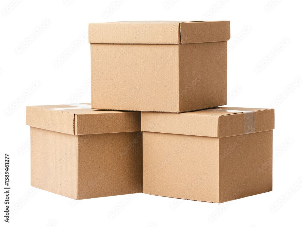 Unpacking creativity cardboard box cutout background for diy projects ...