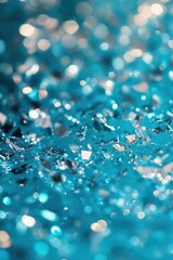 Poster - Abstract Shimmering Blue Glitter Background with Sparkling Light Effects Perfect for Festive Celebrations and Elegant Decorative Designs with Shiny Textured Surface