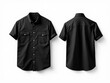 © Imam - Modern short sleeve work shirt mockup front and back view