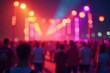 © พลกร เค้าโนนคร้อ - Cream background with bokeh and vibrant festival lights,  dreamy,  happiness