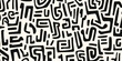 © Rakibs - Abstract Pattern with Intricate Black and Cream Designs