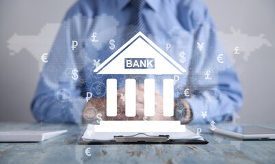 Wall Mural - bank. online banking and transaction. finance