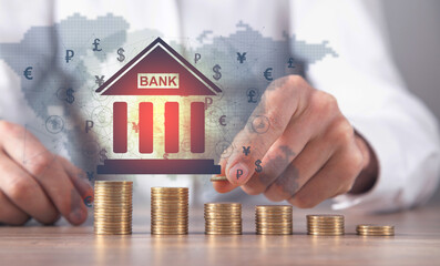 Wall Mural - bank. online banking and transaction. finance