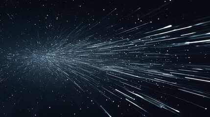 Wall Mural - minimalist meteor trails