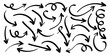 © Oliver Vandenberg - Set of black hand drawing arrows in doodle style. Hand drawn arrow mark vector illustration for business plan, presentation and education.