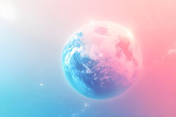 Wall Mural - Background of planet Earth with glowing connections